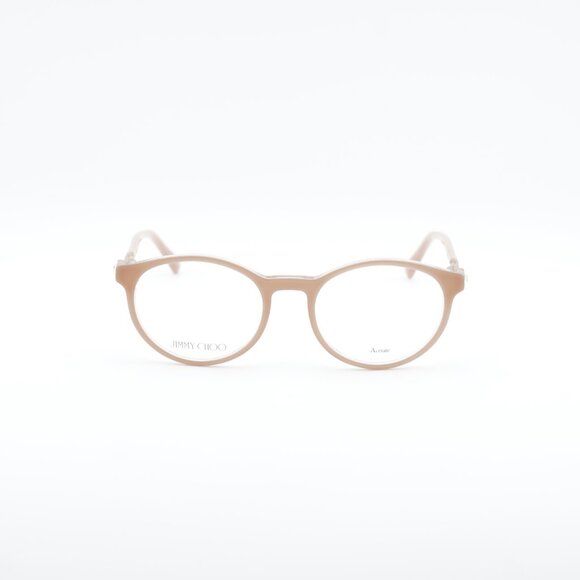 Jimmy Choo JC272 08XO 00 Eyeglasses Pink on Crystal 49mm Round Frame - Picture 4 of 11